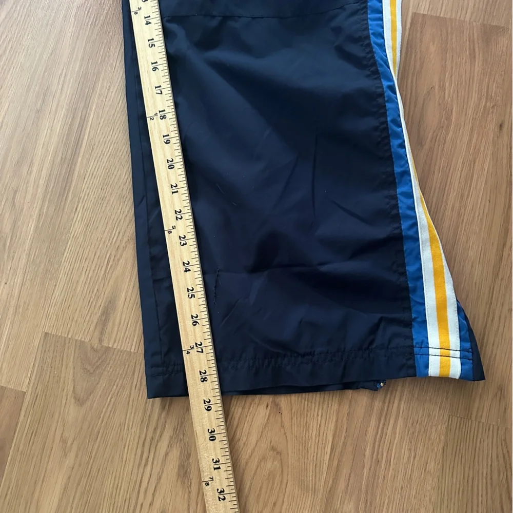 VTG EUC Abercrombie‎ & Fitch Navy Joggers with Yellow and White Stripes
